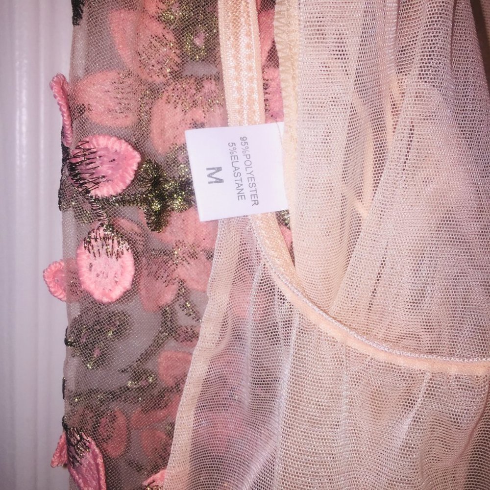 Pink Floral Bodysuit - Picture 5 of 11